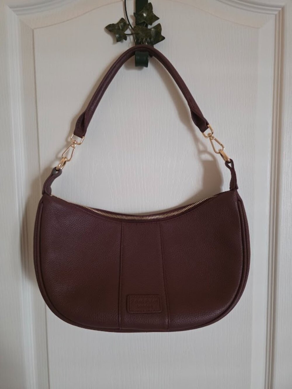 Sutton Sling Burgundy Purse by Pom Pom of London